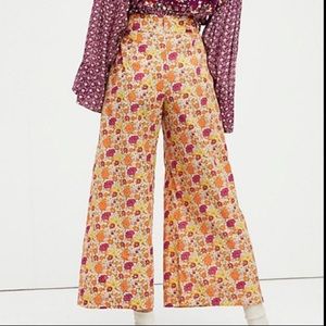 Free People Menocra Cropped Boho Pants 70’s Vibe